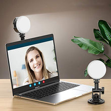 Kit Illuminazione Videoconferenze, Illuminazione Laptop Ventosa Anello, Luce Fotocamera LED, Riunione Lavoro Distanza, Streaming Automatico