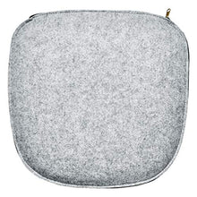 AMARE Home - Set di 6 cuscini in feltro reversibile, 40 x 39 cm, grigio scuro/grigio chiaro. Attenzione: imbottitura migliorata