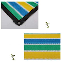 GJBHD Color Striscia Mesh Sunblock Rete Ombreggiata,Resistente Ai Raggi UV Rete Ombreggiata Protezione Solare Bordo Registrato con Occhielli Tarp Giardino Patio Porco-a 315x394inch