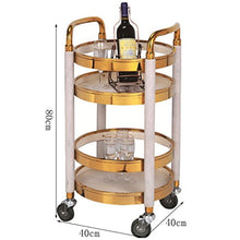 ChangDe Scaffale CHDE Carrello - Carrello di Vino Carrello di Snack Carrello portavivande per Auto per Hotel Carrello degli Attrezzi (Color : A, Size : 40 * 40 * 80cm)