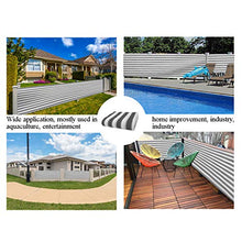 Summer supplies Recinzione Copertura per Balcone Protezione della Privacy Schermo in HDPE Senza Viti Permeabile per Estate ed Inverno,con 4 * 1,5m di Corda,Grigio Chiaro