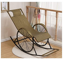 LYQZ Sedia a Dondolo in Rattan Sedia di Riposo Siesta con bracciolo Divano Camera da Letto Soggiorno Outdoor Comoda Sedia Pigro 45 × 122 cm (Style : B)
