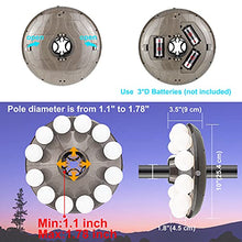 HONWELL Luci per ombrellone, 12 LED in plastica con lampadina per ombrellone, luce da esterno a batteria con timer, cambio colore con telecomando per ombrellone, tende da campeggio