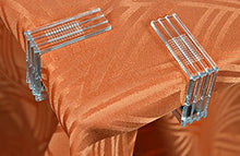 Fermatovaglia – Molletta per fermare la tovaglia – 4 pezzi – in plastica trasparente – con molla in metallo