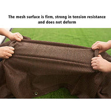 FANGJIE Vela Parasole Rettangolare 95x300cm Permeabile Frangivista Balcone Leggermente Trasparente per Giardini e steccati Recinzione, Marrone