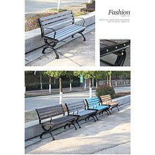 Panchina da EsternoTerrazza Con Giardino Panchina, Struttura In Ghisa A 3 Posti E Panchina In Legno Massello Sedia da Portico,Panca da Balcone Cortile Con Schienale E Braccioli,Può Supportare 1102lb
