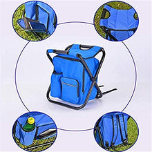 Tavolo da picnic all'aperto Grandi sedie a zaino da 3 in1 per adulti Sgabello da campeggio camuffamento portatile leggero con borsa per ghiaccio Isolamento termico Bag Picnic Borsa da picnic Sgabello