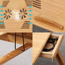 jiaju Tavoli da Picnic Tavolo Pieghevole, Portatile Pieghevole Bamboo Laptop Table Sofa Letto per Laptop Home Laptop Stand Computer Notebook Desk Bed Tavolo da Pranzo Plus Size (Color : A)
