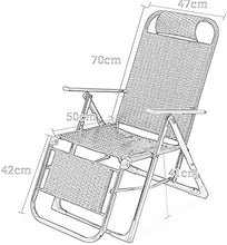 CDFC Reclinabili Sedia Pieghevole Sedia da Giardino Pranzo Pranzo Sedia Lazy Sedia Lazy Sedia Easy Sedia Multifunzione Regolabile Sun Lounge Sedia Sedia a Sdraio