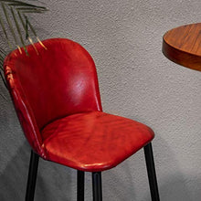 LIYANNG Sedie da Bar con Imbottitura in Pelle, Sgabelli da Bar con Schienale, capacità di 440 Libbre, per Bar, Cucina, Tempo Libero, Bar, Reception