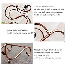 LHQ-HQ Wine Rack, Double S Wine Rack, Creativo Decorazione Wine Rack Mestieri Bronzo