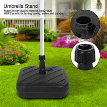 Oumefar Portaombrelli Quadrato Portatile Base per ombrellone Riempito con Sabbia d'Acqua Base per ombrellone da Spiaggia da Giardino Base di Supporto per ombrellone con Manico