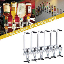 WHYYXA 6 Distributore di liquori, portabottiglie Montato a Parete, portabottiglie per maggiordomo da Bar, per Cocktail di Birra e Vino,25ml