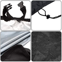 SAVITA 115x115x65cm Copri-Tavolo per Pozzo del Fuoco da Patio 420D Tessuto Oxford Copri-Fuoco Quadrato Impermeabile Antivento con Presa d'Aria e Maniglia (Nero)