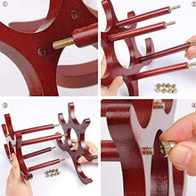 LHQ-HQ Vino Rack di Legno for la casa Bar di Home Decor Studio Volte 26 u0026;16,5 u0026 Volte;21,5 Centimetri Rosso Scuro