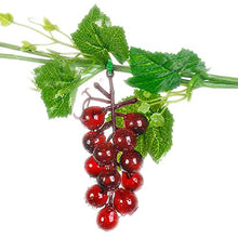 BIGBOBA. 110 Grano Simulazione Plastica Frutta UVA Stringa Decorazione,Verde Protezione Ambientale Simulazione Serie di Frutta D'uva Oggetti di Scena Decorazione Domestica in Rattan