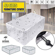 N / A Mobili 42Sizes terrazza Giardino Esterno coperture Impermeabili Pioggia slipcovers Neve Divano, Tavolo, Argento parapolvere Sedia, 115x115x70cm