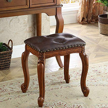 Sgabello da Trucco, Cuscino in Spugna ad Alta Densità, Squisito e alla Moda, Sgabello da Toeletta, Sgabello Pianoforte, 46x38x42cm