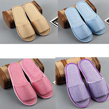 Black Temptation 5 Paia di Pantofole a Colori Viola per Gli Ospiti