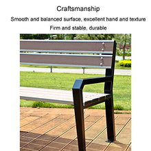 Panche Da Giardino Per Esterni, Panchine Per Il Tempo Libero In Legno Di Plastica Con Schienali E Braccioli, Panchine Per Esterni Per Mobili Da Giardino, Panchine Per Balcone Con Gambe In Metallo