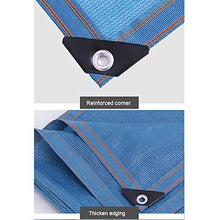 XIAOXIAO Rete ombreggiata Ombra Net-Home Encryption Rete Addensata Ombra Tetto Terrazza Terrazza Serra Balcone Isolante Rete 90% Ombra Blu (Dimensione: 2x2m) (Size : 5x10m)