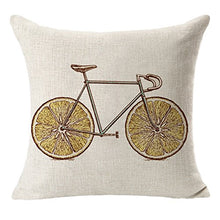 vi. Yo 1PC 45 * 45 cm Frutta Bicicletta Cuscino Federa Frutta Bicicletta in Composito di Cuscino in Vita C-2