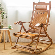 HaoLi Lettini da Sole Sedia a Dondolo reclinabile in bamb霉 Regolabile Lettino da Sole Pieghevole reclinabile Balcone reclinabile terrazza Esterna Balcone Sedia da Giardino