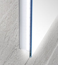 Specchio da bagno con luce a led perimetrale e vetro sporgente Sole - Verticale L70xH80 cm - Prodotto Made in Italy