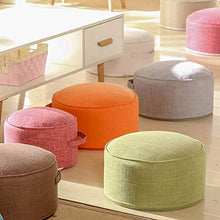 Tonda Piano Cuscino Ammortizzazione Seduta, Portatile Divano Pouf Ottoman Poggiapiedi Giapponese Futon Tatami Thick Cuscino da Terra per Soggiorno Balcone-m 38x20cm(15x8inch)