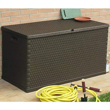 vidaXL Baule da Giardino 420 L Marrone in PP Cassapanca Cassa Contenitore Box