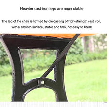 Panchine Da Giardino Per Esterni, Panchine Per Parchi In Legno Massello Anticorrosivo Per Il Tempo Libero, Gambe In Ghisa, Panchine Per Patio Esterno, Mobili Da Esterno Per Balcone / Ponte / Veranda