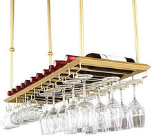 FWZJ Wine Lovers/Wine Racks Rustic Ceiling Wine Racks Adjustable Height/Wall Mounted Hanging Stemware Holder/Retro Glass Wine Bottle Holder/Wall Mounted Wine Bottle Rack/Hanging Wi