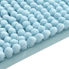 Facile da pulire Set da bagno rettangolare in due pezzi a forma di U Tappetino antiscivolo indossabile Tappetino da bagno per il bagno(Blue-green)