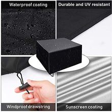WYYL Copertura Tavolo Esterno, Copertura per Mobili da Giardino, Resistente allo Strappo, Tessuto 420D Oxford Quadrato Protezione Cover, Rettangolare, Impermeabile, Antivento, Anti-UV