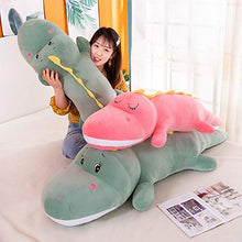 Dinosauro peluche cuscino lungo dinosauro cuscino regalo di compleanno 150 cm (2,4 kg)/rosa