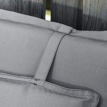 Outsunny Set 2 Cuscini da Esterno e Interno Imbottiti per Sedie a Schienale Alto in Poliestere, 50x120x9cm Grigio Scuro