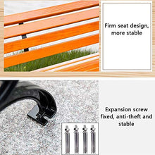 outdoor product Panca da Giardino in Legno Panca da Esterno, Panca per Il Tempo Libero all'aperto con terrazza, Sedili da Parco con braccioli e schienali, Adatto a Prato, Portico