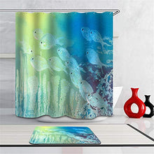 LIYAN Combinazione Bagno. Immagini Chiare E Colori Vivaci Rendono Il Tuo Bagno Pieno di Vita. Accessori da Bagno. Pesce Nell'Oceano.