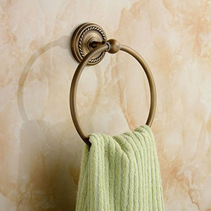 MBYW Portasciugamani Moderno Minimalista Portasciugamani Elegante per Il Bagno di Moda Portasciugamano Antico da Bagno, Anello portasciugamani in Rame Spazzolato, Porta Asciugamani Vintage Forato
