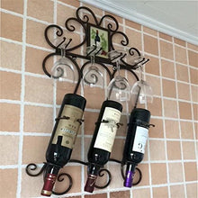 ZfgG Portabottiglie da parete Portabottiglie da vino in vetro
