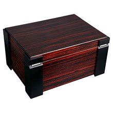 XZJJZ Cigar Box con Metal umidificatore Legno di Cedro Cigar con Digital Metallo igrometro Grande capacità Cigar Humidor