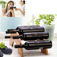 ZGQA-GQA Un Ponte di Legno di bambù di Stile DIY Wine Rack personalità Display Vino Rosso Vino Shelf Holder Ornament