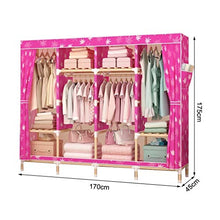 Guardaroba Hanger Piano Camera da Letto al Coperto con Coperchio Antipolvere Stendino Semplice Armadio XINYALAMP