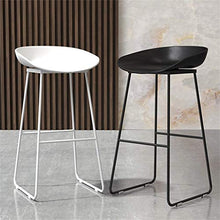 XHCP Mobili da Soggiorno Sgabelli Sgabelli da Bar Bianchi Sgabelli da Bar Senza braccioli Moderni e contemporanei con Gambe in Metallo Ergonomia Sedile in plastica Sedia da Ufficio/pu