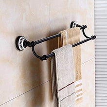 PYROJEWEL Mensole Bagno Bar Bar Rack Appendiabiti Un/Bronzo Nero Ceramica Asta Doppia Barra/Vasca di Rame for Il Bagno mensola da Bagno