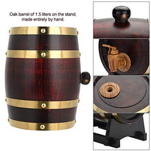 HWhome Botti da Vino Orizzontali in Rovere Whisky Barrel, Quercia Wine Barrel Wine Cabinet Wine Storage Bar Ristorante Bar Decorazione Built-in Lamina di Alluminio Pad Wedding Brandy Barrel Gift 5L