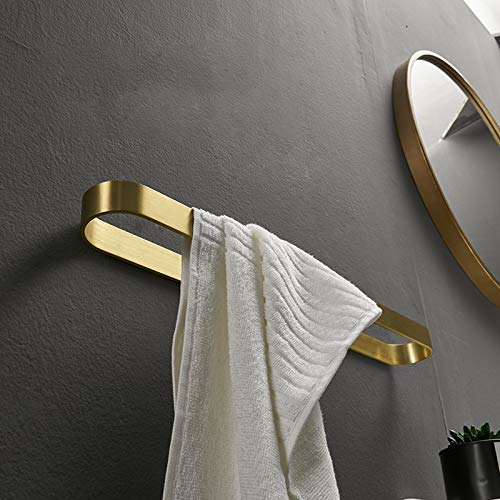 WXXT Portasciugamani da Bagno a Parete,Porta Asciugamani Bagno,portasciugamani da Bagno unipolare,mensola da Bagno,Porta Asciugamani ad Asta,Porta Asciugamani Bagno Adesivo（30cm,40cm,50cm,60cm） d'oro