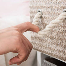 AINIYF Comodino Semplice, Armadio a Quattro cassetti in Rattan, cassettiera in Paglia di Grano, Comodino, 20x12x24 Pollici, Bianco