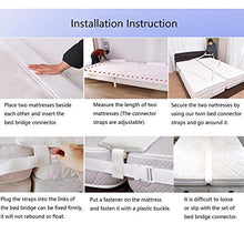 Vivilineneu Kit Bridge Bed Letto Matrimoniale Bridge Bridge Connettore Cinghia per Camera da Letto 2M (Versione aggiornata, 4 Fibbie fisse)