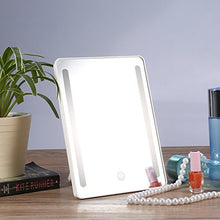Specchio cosmetico da tavolo USB 20Pcs LED Touch Screen Tavolo Lampada cosmetica con lente d'ingrandimento 10X